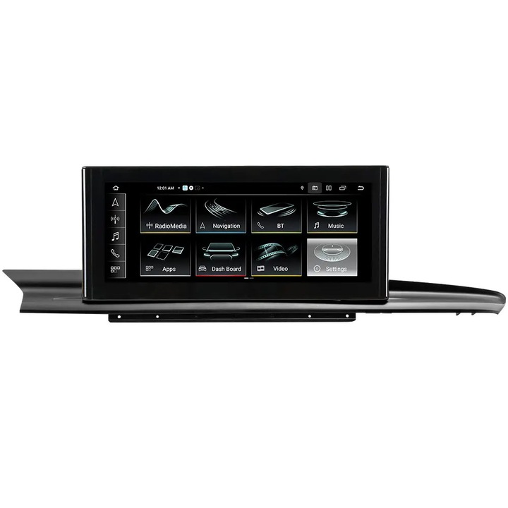 Navigatie Audi A6 C7 / A7 din 2010-2019, RMC, 6GB RAM + 64GB ROM, Android 14, Display QLED 10.2" Touchscreen, Internet Wi-Fi si slot SIM 4G, Bluetooth, Carplay