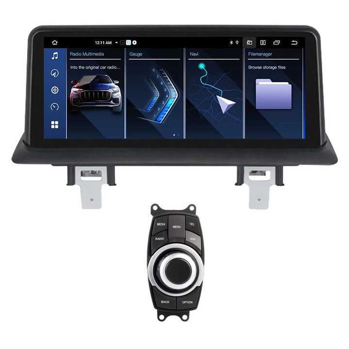 Navigatie BMW Seria 1 E87 E88 ( 2005 - 2012 ), 6 GB RAM si 64 GB ROM, Android 14, Slot Sim 4G, Procesor Octa Core Snapdragon, Carplay, Sunet DSP, Android, Aplicatii, Usb, Wi Fi, Bluetooth