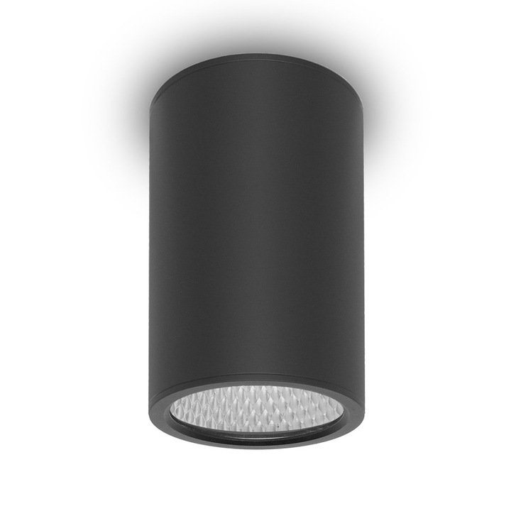 Външна LED стенна лампа 15W RIMA 4K, Italux, черна, 15.5x9см