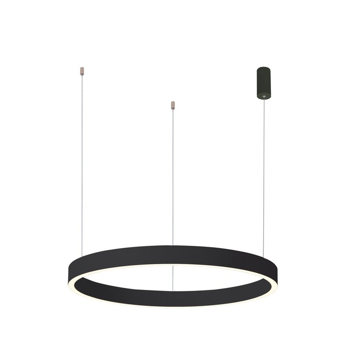 LED висяща лампа 40W BRASCO DOWN, Italux, димируема, черен цвят, 3 източника на светлина