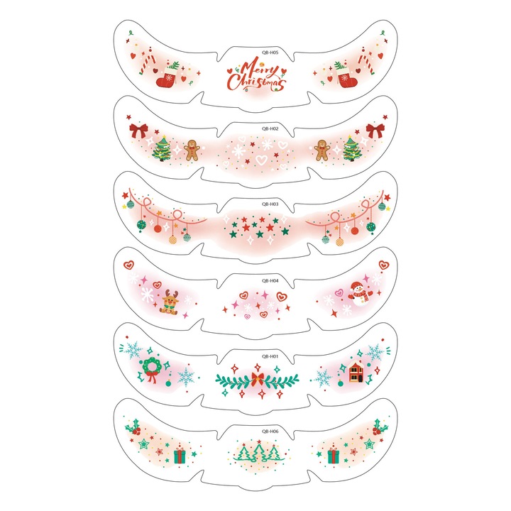 Временни татуировки, Ty, коледна тема, водоустойчиви, лесни за нанасяне