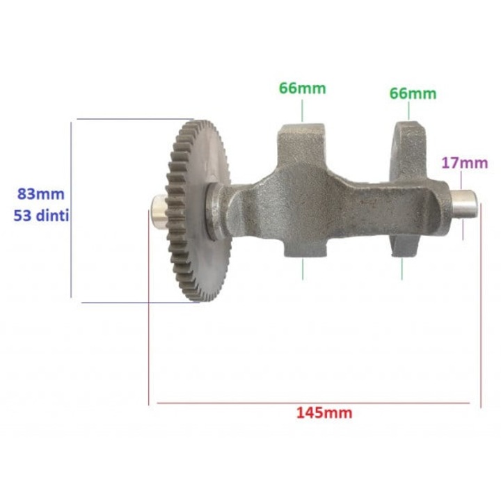Ellensúly fogaskerékkel dízel talajmaró motorhoz 186F
