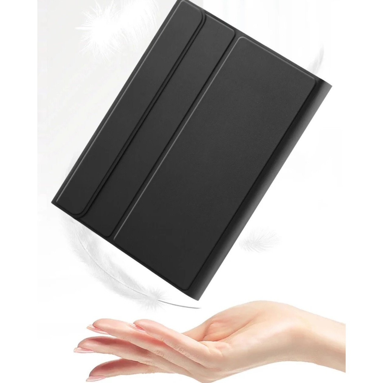 Husa și Tastatură Bluetooth Set pentru Xiaomi Redmi Pad PRO 12 "1", Piele Ecologică, Negru