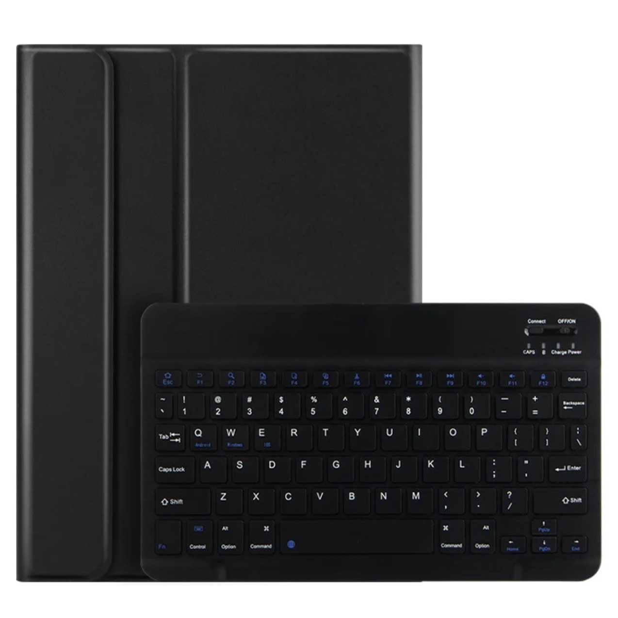 Husa și Tastatură Bluetooth Set pentru Xiaomi Redmi Pad PRO 12 "1", Piele Ecologică, Negru