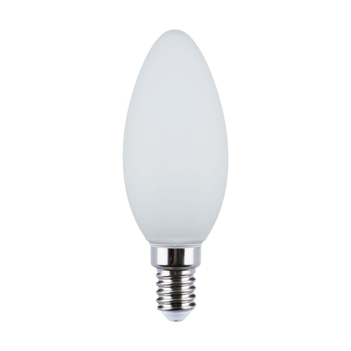 LED izzó E14 4.5W B35 MILKY 3000K, Italux, opál, 470 lm