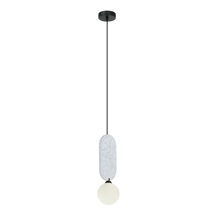 Lampa suspendata LORENZO, Italux, gri, 12x118cm