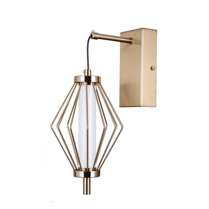 5W SEVIL LED fali lámpa, arany, 28,5x12,5x19,5cm