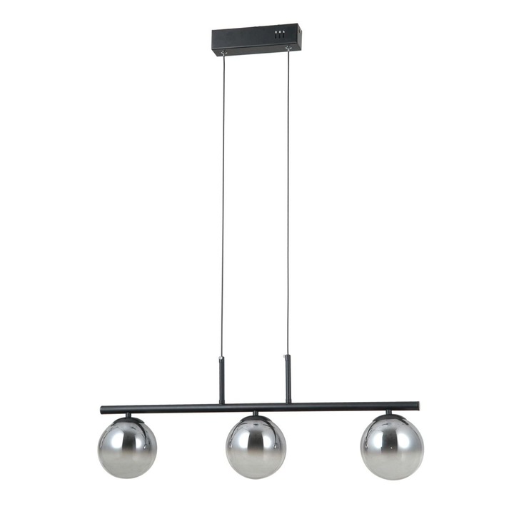 VELADA 15W LED висяща лампа, 3 източника на светлина, черна, регулируем размер