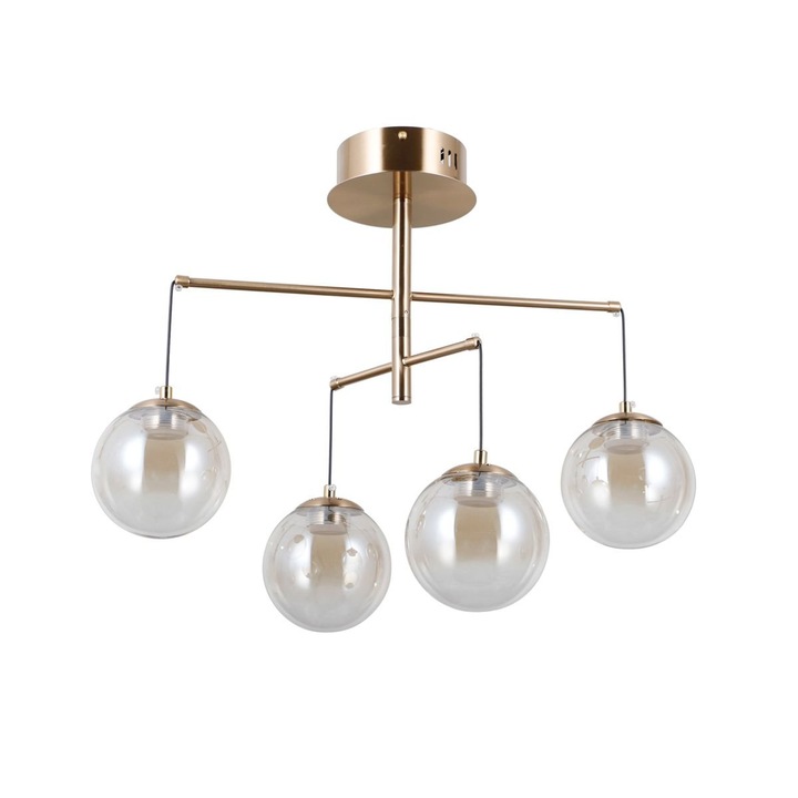 Lampa suspendata LED Italux VELADA 20W, aurie, 47x57cm