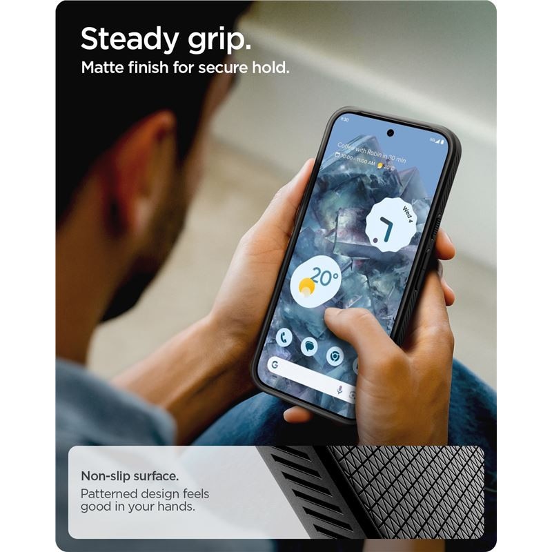 Carcasa Spigen Liquid Air compatibila cu Google Pixel 10/10 Pro, Matte Black