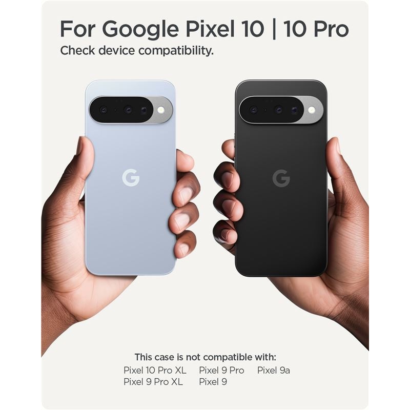 Carcasa Spigen Liquid Air compatibila cu Google Pixel 10/10 Pro, Matte Black