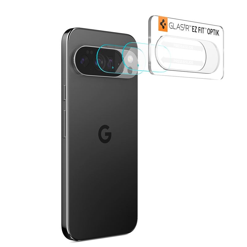 Set 2 folii sticla Spigen Glass tR EZ Fit Optik Pro, Sistem Montare, compatibila cu Google Pixel 10 Pro XL, Transparent