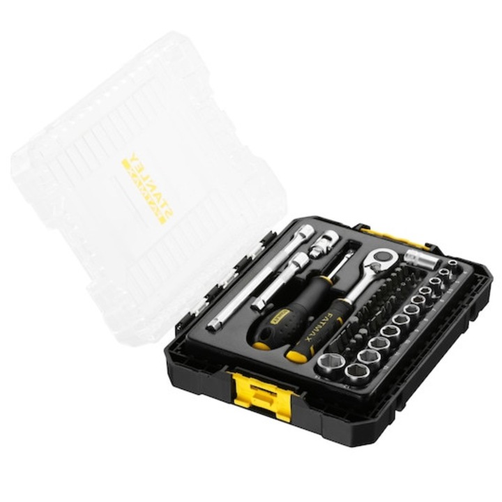 STANLEY 1/4 in. Set de chei tubulare FATMAX M PRO-STACK, 48 buc