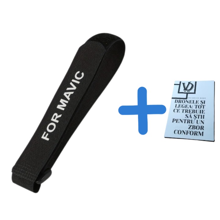 Еластична текстилна каишка за закрепване на перки дрон DJI Mini 4K/3/4 Pro, Черен, Брошура Законодателство за дронове