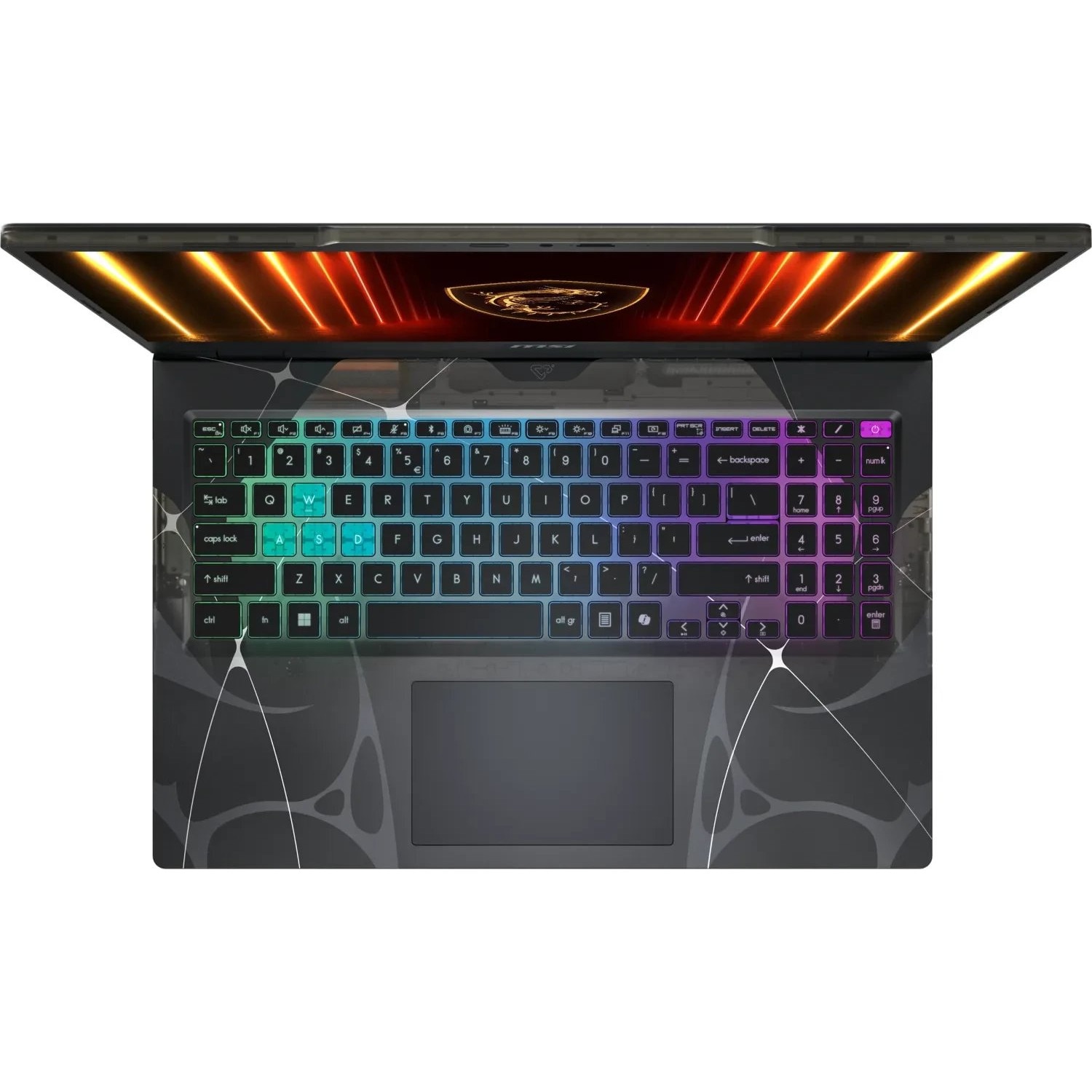 Laptop MSI Cyborg 15, 15.6" Full HD, Intel® Core™ 7 240H pana la 5.2 GHz, 16 GB RAM DDR5 5600, 512 GB SSD, NVIDIA GeForce RTX 5060 8 GB, Free Dos, Black 512 GB