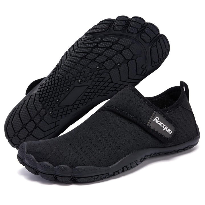 Buty do wody Racqua mezítlábas, sport, gyorsan száradó, fekete, 40