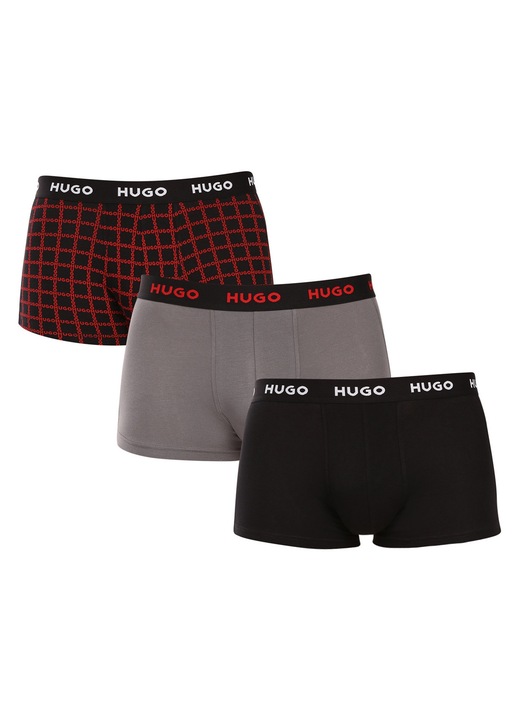 Set 3 boxeri barbati 50532550, BOSS, Bumbac, Multicolor