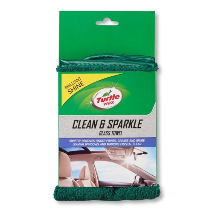 TURTLE WAX Clean & Sparkle mikroszálas kendő üvegfelületekre 39x37 cm