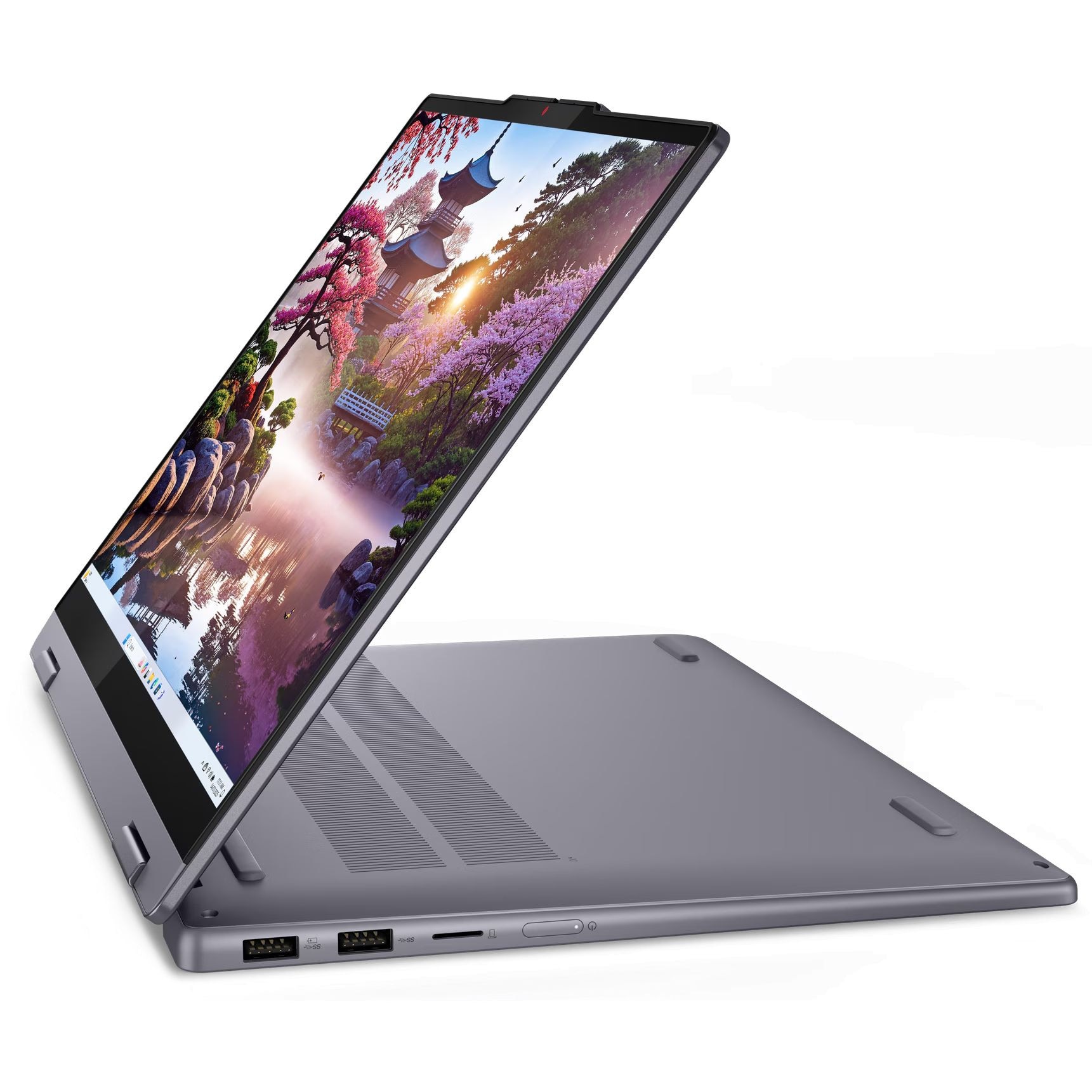 Laptop Lenovo IdeaPad 5 2-in-1 14AKP10, 83KT001ABM, 14", AMD Ryzen AI 5 340 (6-core), AMD Radeon 840M Graphics, 16GB 7500MHz LPDDR5x, Gri