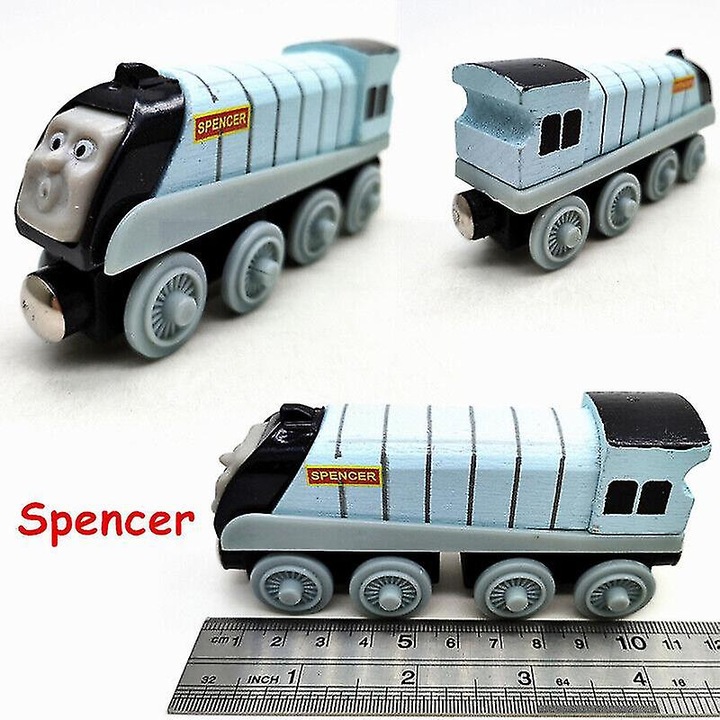 Trenulete de jucarie, Thomas si prietenii, set, lemn, 7x11cm, multicolor