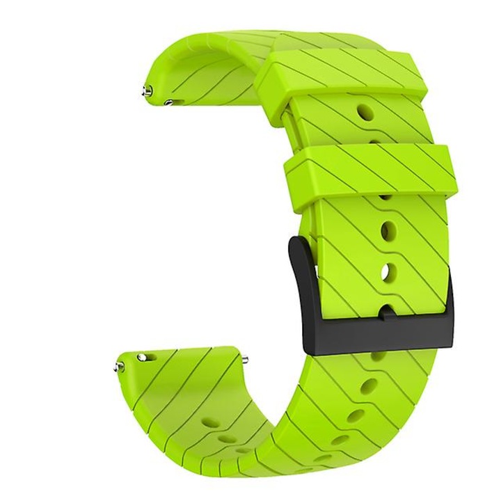 Curea de silicon pentru ceasuri, 24mm, verde, set pentru Suunto 9 Baro, Suunto 7, Suunto Spartan