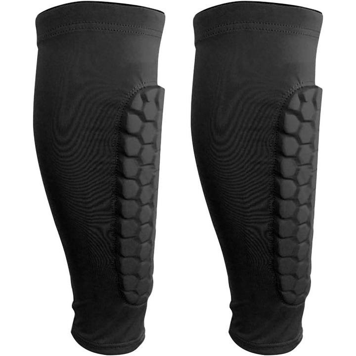 Ciorapi de compresie profesionisti pentru protectia gambei, negru, XL