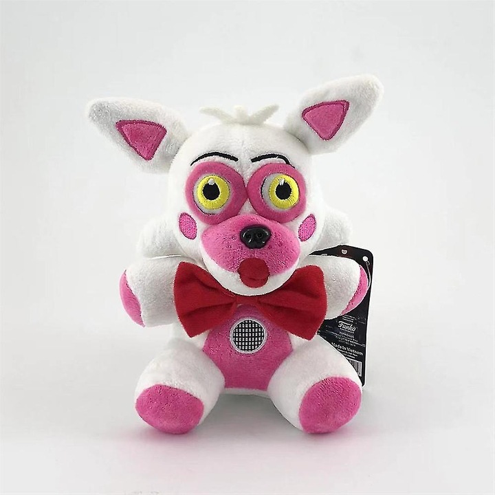 Set de jucarii de plus, ursulet de noapte, vulpe rosie, iepure mov, 18cm