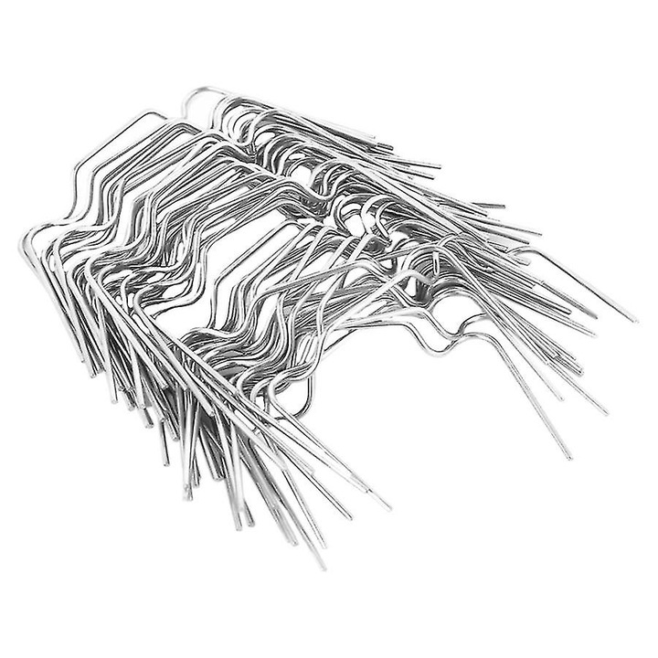 Set de 50 cleme pentru sera, inox, argintiu, 70x35x15mm