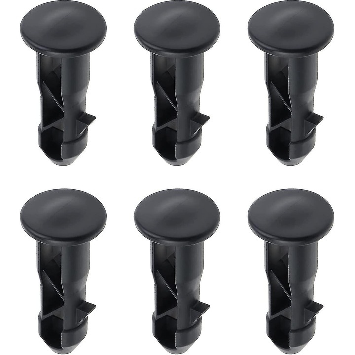 Fitinguri pentru pubele, 65mm x 18mm, plastic negru, set universal pentru pubele 60L/100L/120L/240L