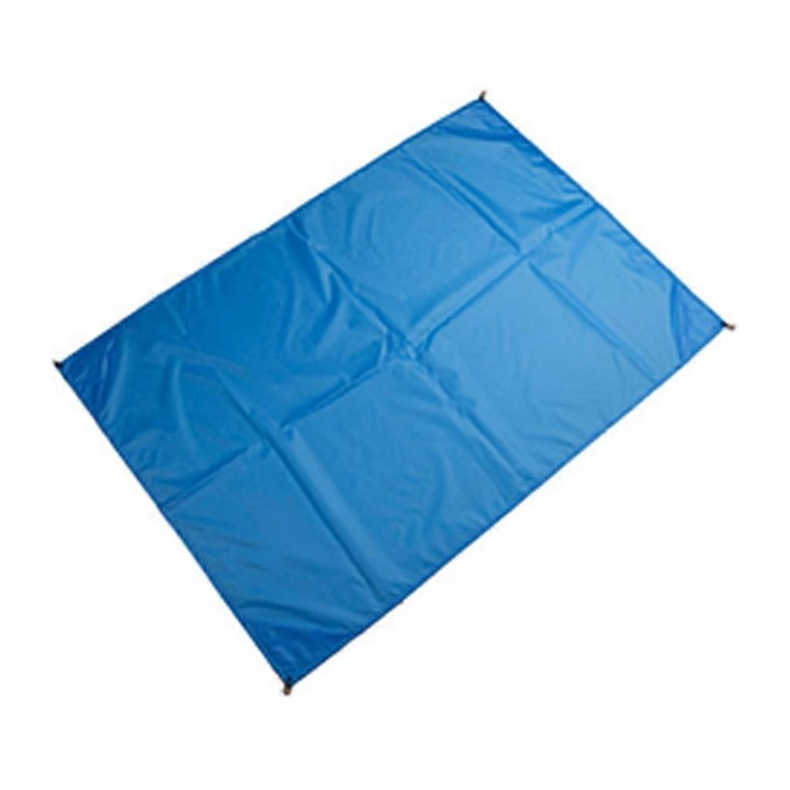Водоустойчиво, пясъкоустойчиво къмпинг одеяло, 140x200см, синьо