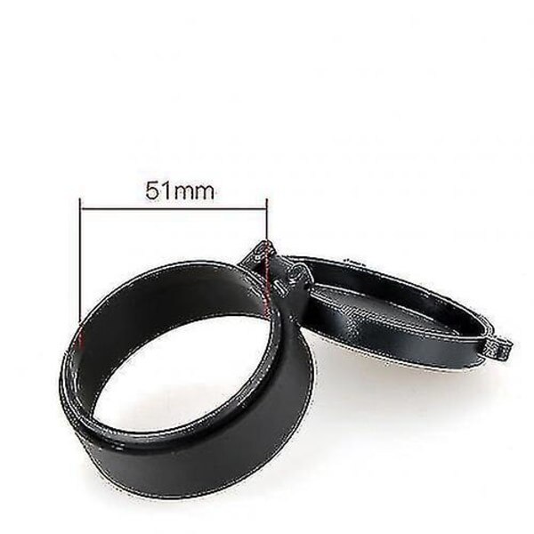 Capac pentru binoclu, 25.5mm-64mm, design flip-up, 51mm, negru