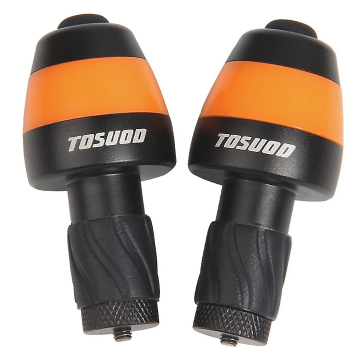 Lumini bicicleta Wing Lights Fixed, LED, negru-portocaliu, 6.6x3cm, set 4 baterii CR2032