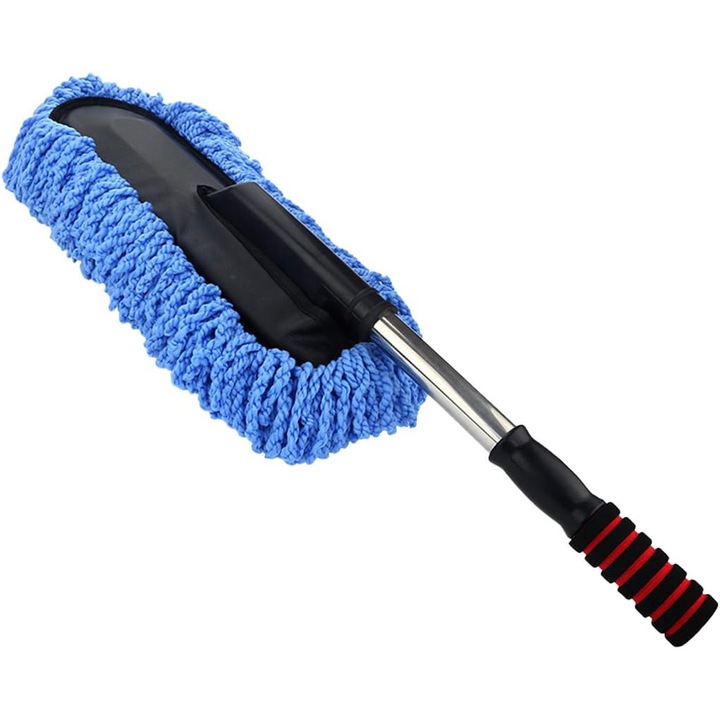 Mop cu maner telescopic, 55cm, design retractabil, multifunctional, pentru curatare auto si acasa
