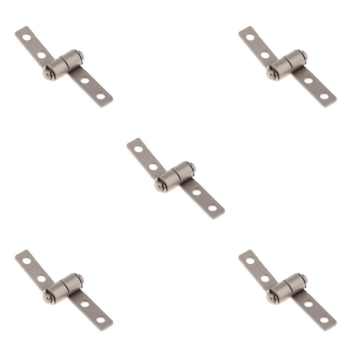 5x Pozicionáló zsanérok csillapítással, ezüst, 19mm