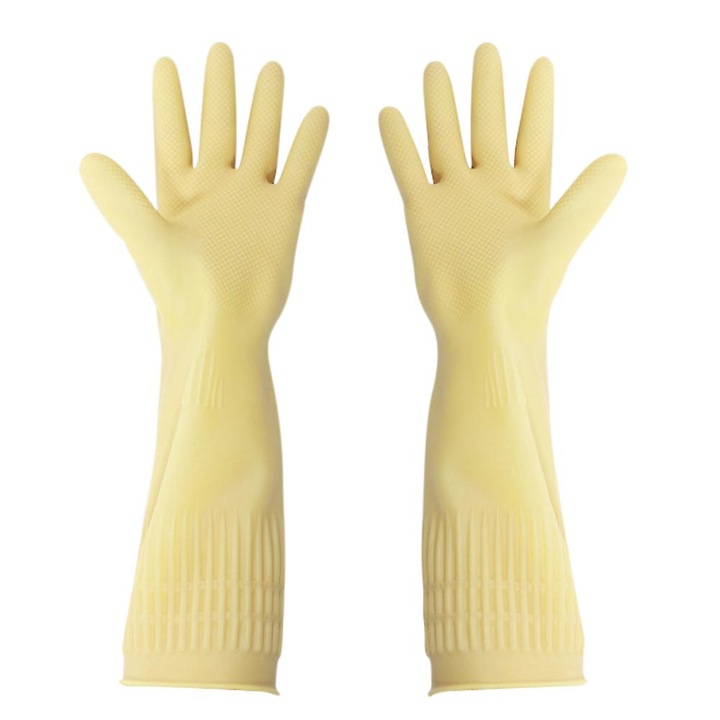 Újrafelhasználható védőkesztyű, 38cm, konyhai és kertészeti használatra, S méret