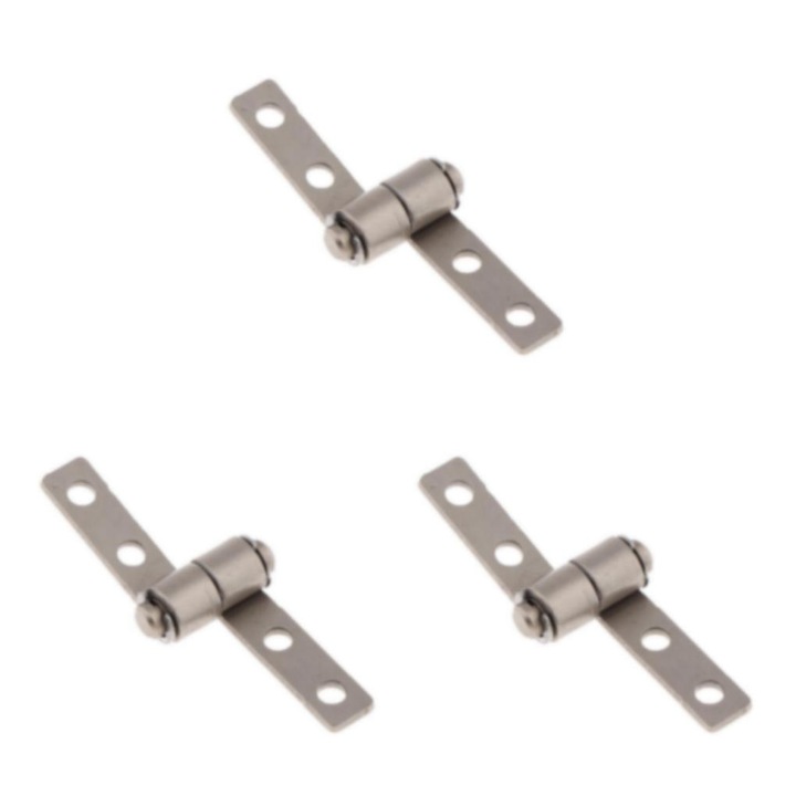 Pozicionáló zsanérok csillapítással, ezüst színű, 19mm, 3 darab