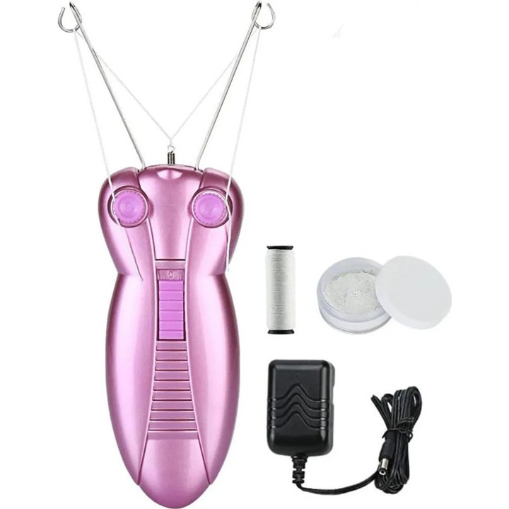 Epilator electric pentru femei, 1 pudra, 1 fir de bumbac, 28x15x8cm