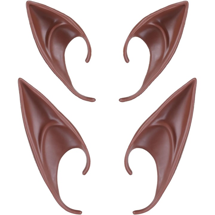 Urechi de elf din metal, set, handmade, pentru cosplay sau festivaluri