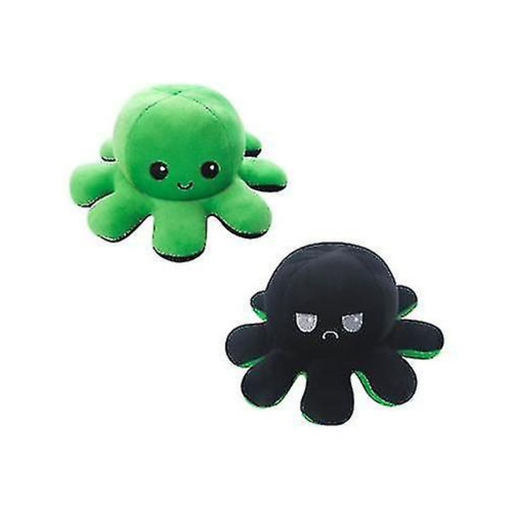 Vandbar Flip Octopus Plush Doll Z verde inchis