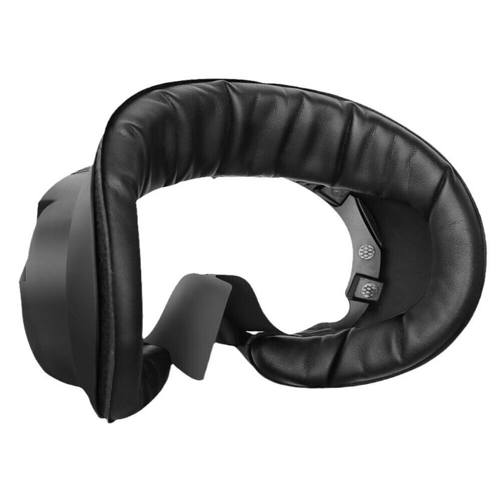 Pad fata si suport pentru ochelari VR PICO 4, piele ecologica, impermeabil, negru