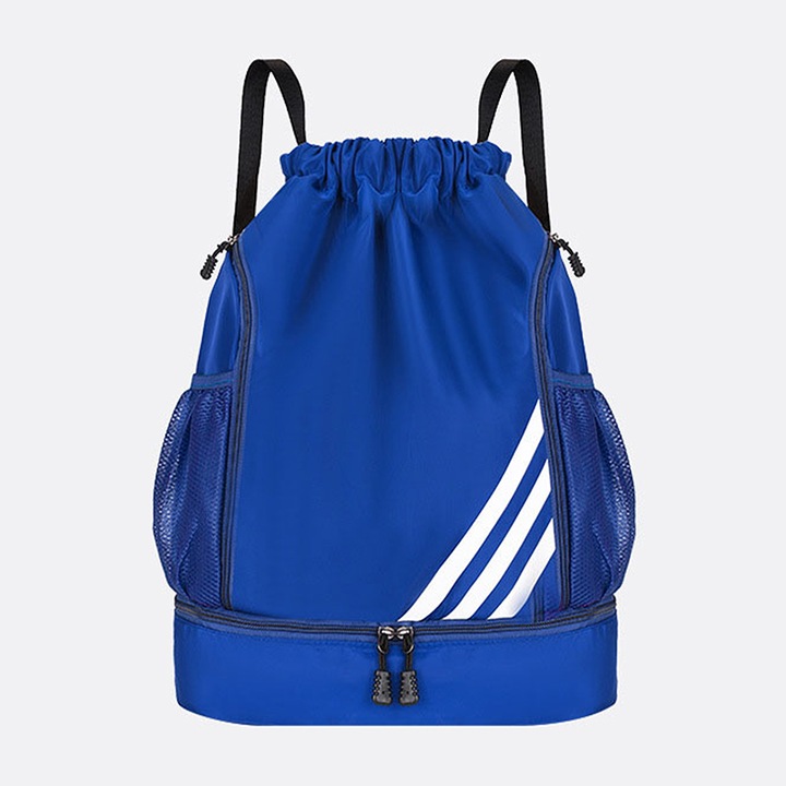 Rucsac sport unisex, albastru, 31x15x45cm, material Oxford, bretele ajustabile