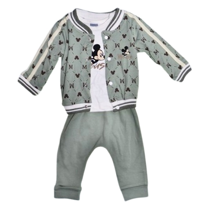 Compleu format din 3 piese, pentru baieti, Mini Junior 14154V, Verde 122309