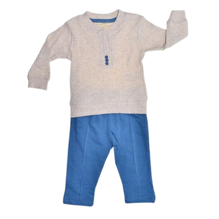 Compleu format din 2 piese, pentru baieti, Mini Junior 2461A, Albastru 122354