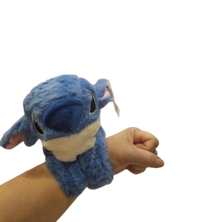Jucarie Stitch, Tip Bratara, Textil, Albastru