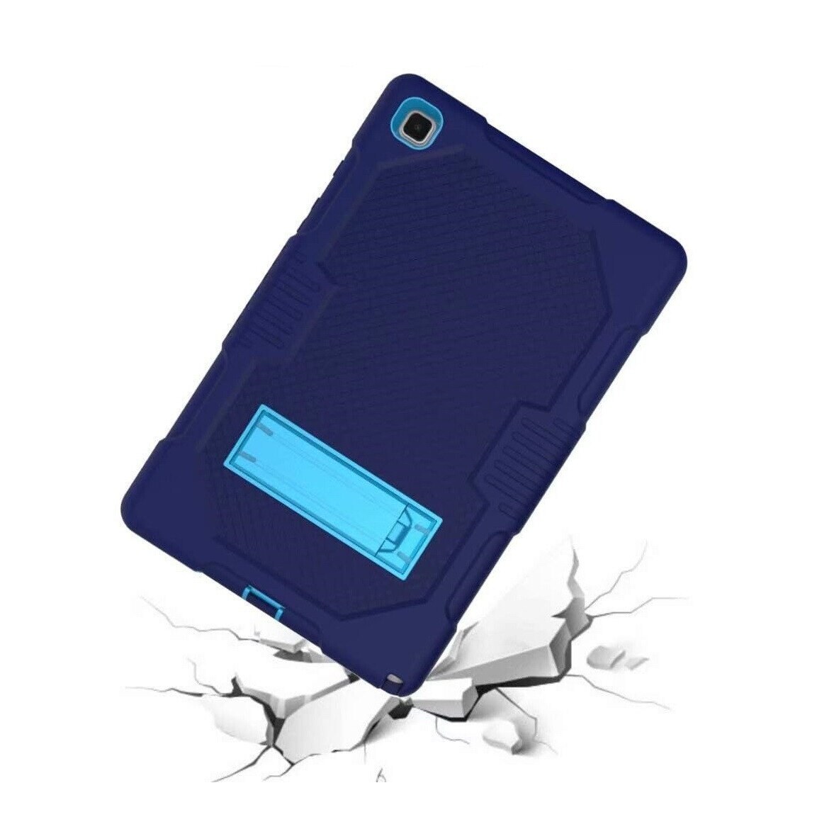 Husa Shockproof Armor Sigloo, pentru Samsung Galaxy Tab A7 (SM-T500/T505/T507), 10.4", cu stand, Dark Blue