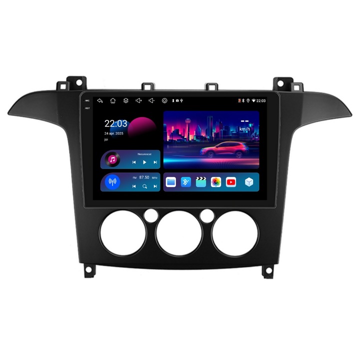 Navigatie PilotOn Ford S MAX I 2006-2015 9 inch 4GB 64GB 8 CORE