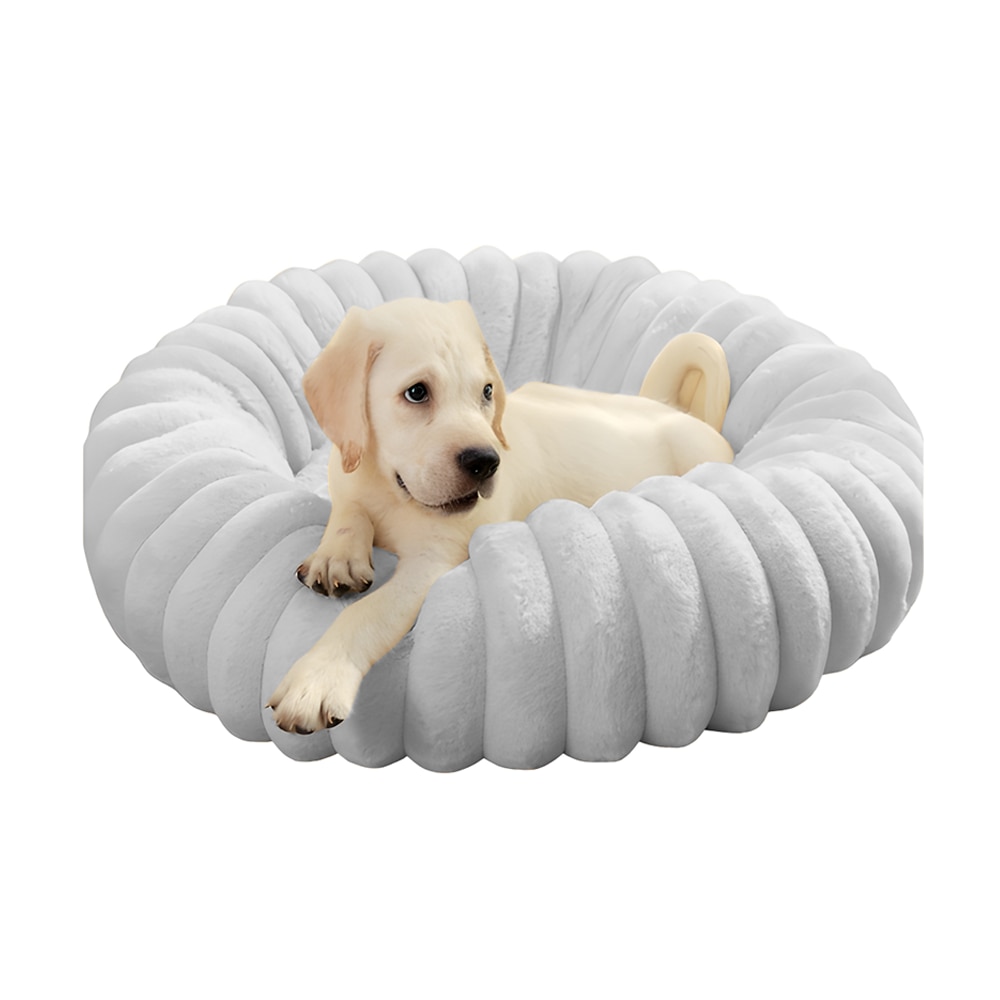 Pat pentru animale Teno, diametru 40 cm, baza anti-alunecare, gri