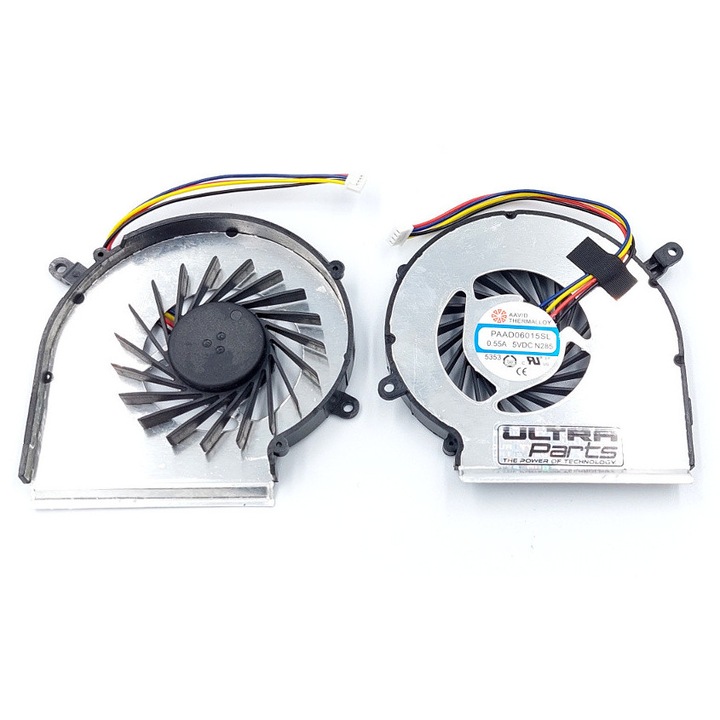 Ventilator PC Ultra Parts FC09G 4 pin, compatibil laptopuri MSI GE62 GE72 GL62 GL72 PE60, 5V