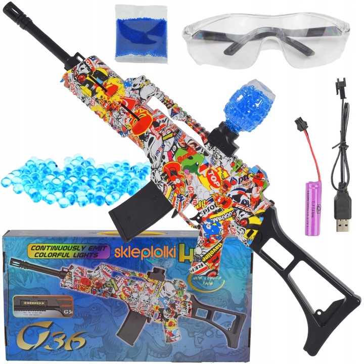 Arma automata, Skleplolki, HK G36c, set complet, multicolor, 7-8 mm