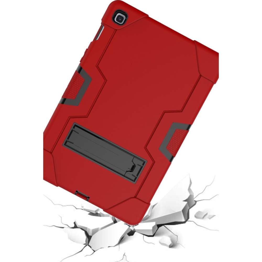 Husa Shockproof Armor pentru Samsung Galaxy Tab A8 (X200/X205), 10.5", Sigloo, stand Built-in, Protectie 360, Rosu